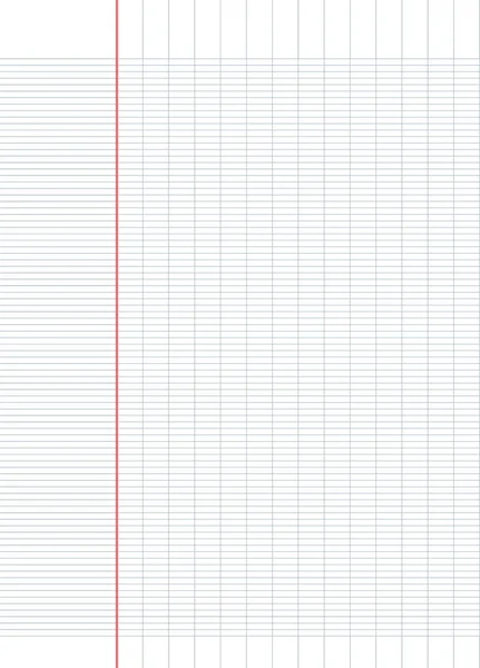 Francês Governou Grade Papel Notebook Papel Forrado Para Caligrafia Folha — Vetor de Stock