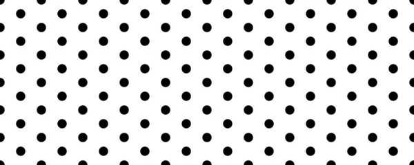 Невеликий Фон Безшовного Візерунка Крапкою Поляка Текстура Чорно Білої Крапки — стоковий вектор