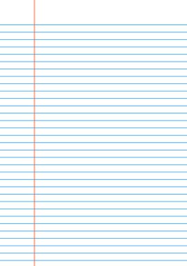 Not defteri öğrenci için kağıt arkaplanı yönetti. vektör illüstrasyonu