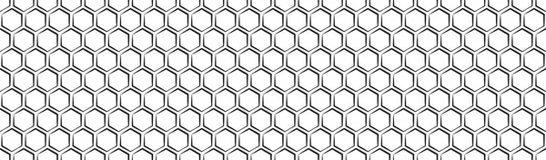 六角形の幾何学模様です シームレスな16進数の背景 抽象的なハニカム細胞です ベクトルイラスト 背景表示 チラシ 広告蜂蜜 テクスチャ 繊維パターンのためのデザイン — ストックベクタ