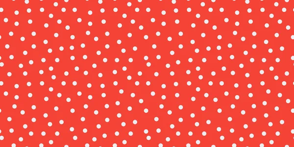 Lille Polka Dot Sømløse Mønster Baggrund Tilfældige Prikker Tekstur Røde – Stock-vektor