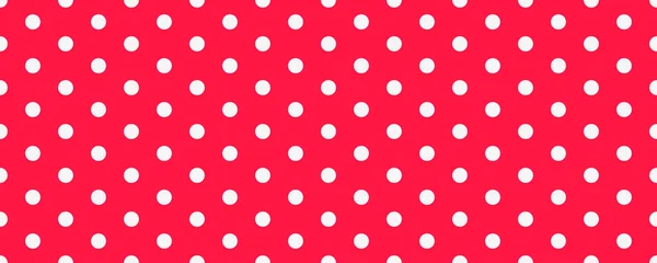 Lille Polka Dot Sømløse Mønster Baggrund Rød Hvid Prik Tekstur – Stock-vektor
