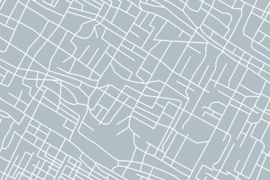 Şehrin sokak haritası, kusursuz yol haritası. vektör illüstrasyonu