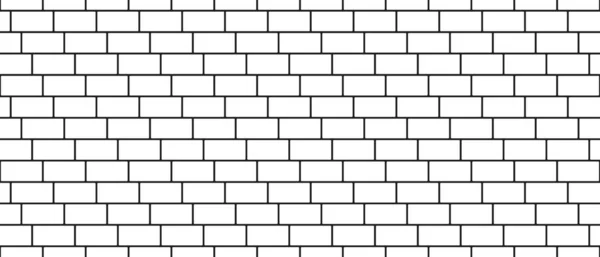Tło Płytki Metra Białe Cegły Bezszwowe Wzory Kuchni Backsplash Ściana — Wektor stockowy
