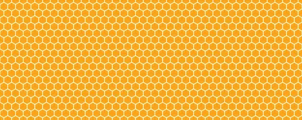 Honeycomb Pattern Honey Background Hexagon — Stock Vector
