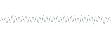 Radyo, müzik çalar, video düzenleyici, sosyal medya sohbetlerinde sesli mesaj, ses asistanı, kayıt cihazı için podcast ses dalgası şablonu. vektör