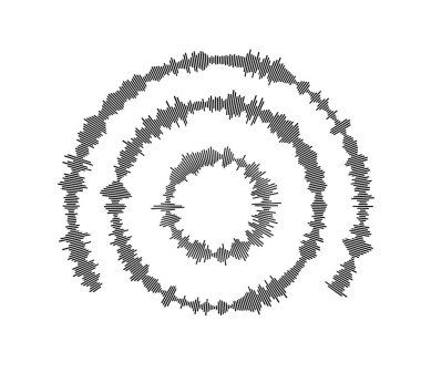 radyo podcast 'leri, müzik çalar, video düzenleyici, sosyal medya sohbetlerinde sesli mesaj, ses asistanı, kaydedici. vektör illüstrasyonu