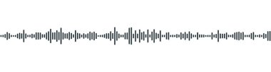 seamless sound waveform pattern for radio podcasts, music player, video editor, voise message in social media chats, voice assistant, recorder. vector illustration clipart