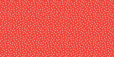 Küçük puantiyeli, pürüzsüz desenli arka plan. Rastgele noktalar dokusu. kırmızı ve beyaz noktalar