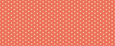 Mini puantiyeli, pürüzsüz desenli arka plan. Kırmızı ve beyaz nokta dokusu. vektör illüstrasyonu