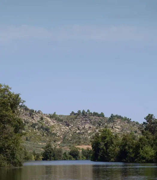 Portekiz transmontana manzarası, Rio Torto köyü, Bragana, Avrupa