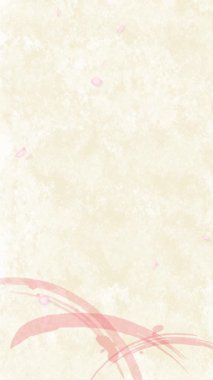 Basit bir Japon kağıt arka planına düşen kiraz çiçeklerinin 4k görüntüsü..