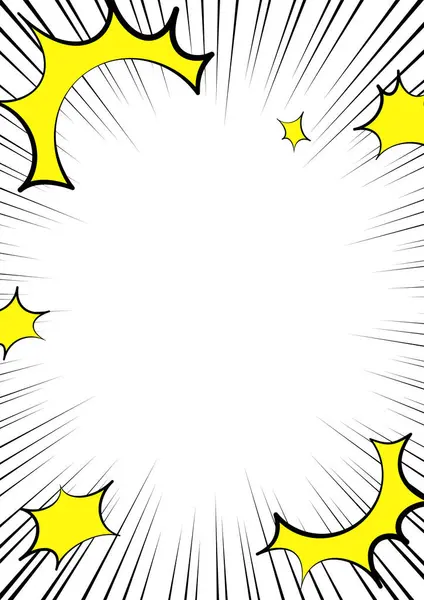 Yoğunlaştırılmış çizgileri ve şok dalgaları olan bir arkaplanın vektör çizimi. Dinamik, enerjik ve modern tasarımlar için mükemmel. A4 boyutu dikey.