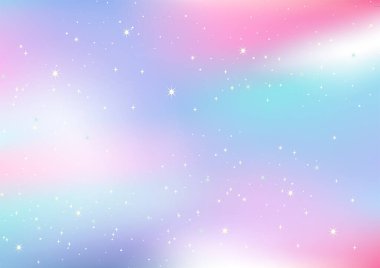 Renkli ve fantastik kozmik gradyan vektör a4 arkaplan, rüya, fütürist veya uzay temalı tasarım projeleri için idealdir.