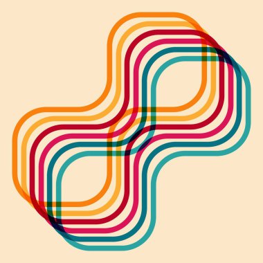 Riso baskı efektli geometrik nesne. Vektör. Kumaş, tekstil, giysi, ambalaj kağıdı, duvar kağıdı, poster için grafiksel öğe. Grafik elementi. Kendi dekorasyonun ve tasarımın için mükemmel.