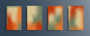 Parlak renklerde vektör eğimli arkaplan kümesi. Broşürler, kitapçıklar, afişler, posterler, dergiler, markalar, sosyal medya ve diğer projeler için. Web ve yazdırma için.