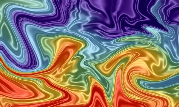 Holografik neon arka plan, psikedelik soyut sanat. Cam holo. Modern yapay resim.