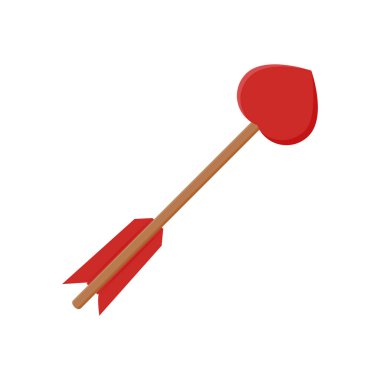 Aşk Tanrısı Ok simgesi vektörde. Logotype