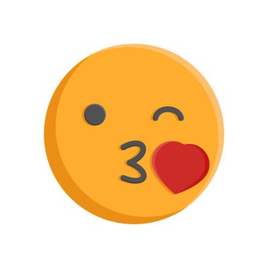 Vektör içinde öpücük simgesi. Logotype