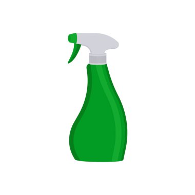 Deterjan püskürtme şişesi ikonu vektörde. Logotype