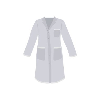 Bilim adamı Coat ikonu vektör olarak. Logotype