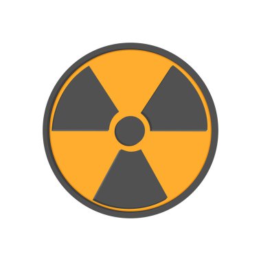 Radyasyon İşareti simgesi vektörde. Logotype