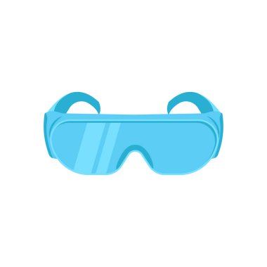 Vektör olarak Güvenlik Gözlüğü simgesi. Logotype