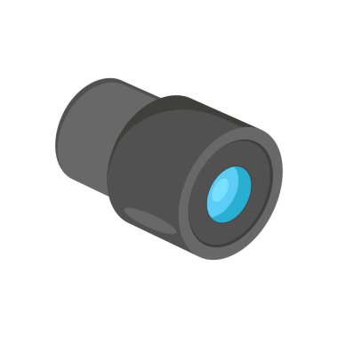 Mikroskop simgesi için vektör gözlüğü. Logotype