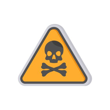 Toksik İşaret simgesi vektörde. Logotype