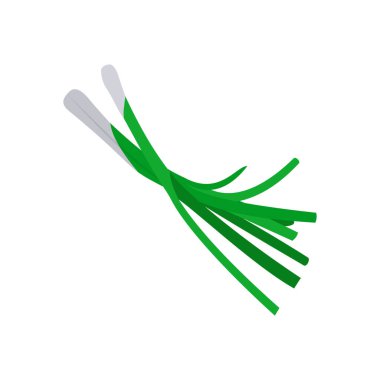 Vektör olarak Yeşil Soğan simgesi. Logotype