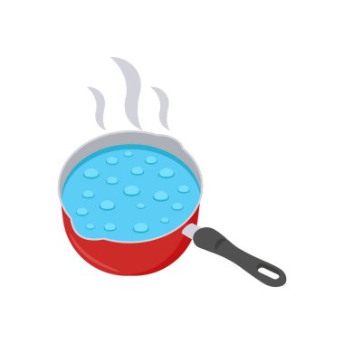 Vektör olarak kaynayan su simgesi. Logotype