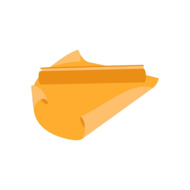 Vektör içinde kağıt ikonu pişiriliyor. Logotype