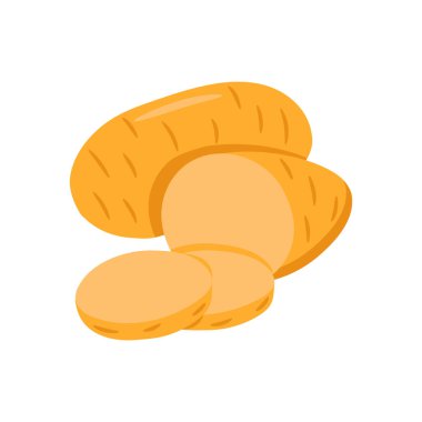 Vektör olarak patates ikonu. Logotype