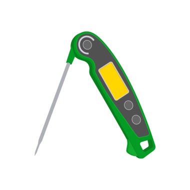 Et termometresi simgesi vektörde. Logotype