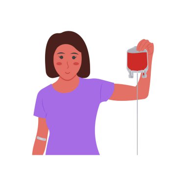 Donör simgesi vektörde. Logotype