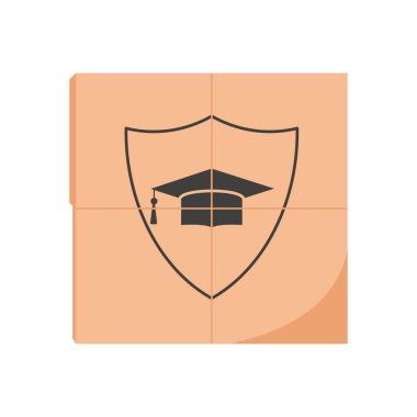 Eğitim Sigortası vektör simgesi. Logotype