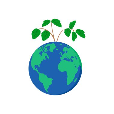 Çevresel farkındalık simgesi vektörde. Logotype