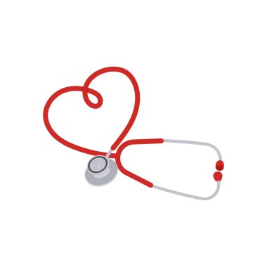 Vektör olarak steteskop simgesi. Logotype