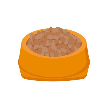 Vektör olarak evcil hayvan kuru gıda ikonu. Logotype
