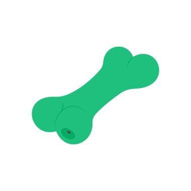 Köpek oyuncağı simgesi vektörde. Logotype