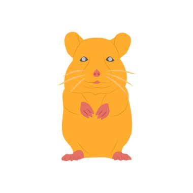 Vektör olarak hamster simgesi. Logotype