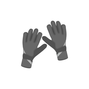 Vektör olarak futbol eldivenleri simgesi. Logotype
