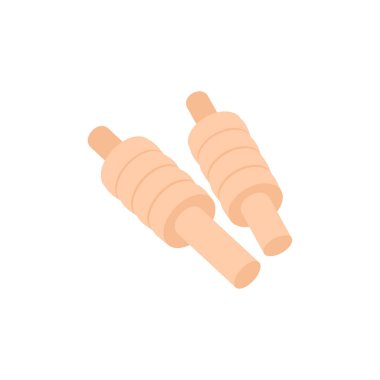 Wicket Bails simgesi vektörde. Logotype