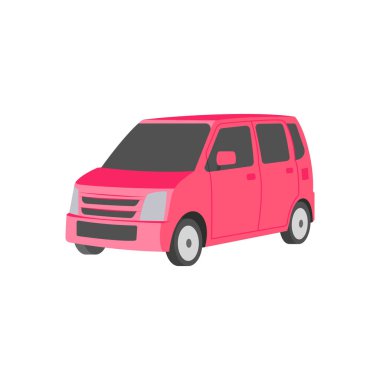 Mini Van simgesi vektörde. Logotype