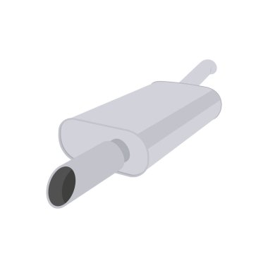 Vektör olarak araba egzoz simgesi. Logotype