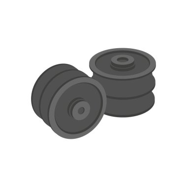 Kauçuk Fırça simgesi vektörde. Logotype