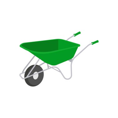 El arabası simgesi vektörde. Logotype