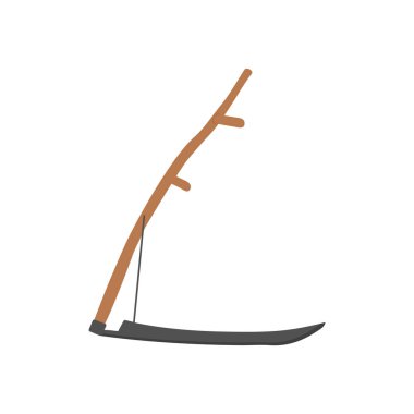 Scythe simgesi vektörde. Logotype