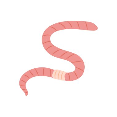 Yer solucanı ikonu. Logotype