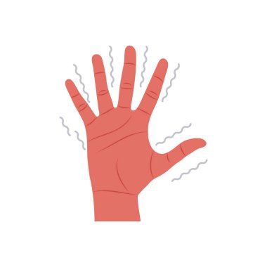 Titreyen El simgesi vektörde. Logotype